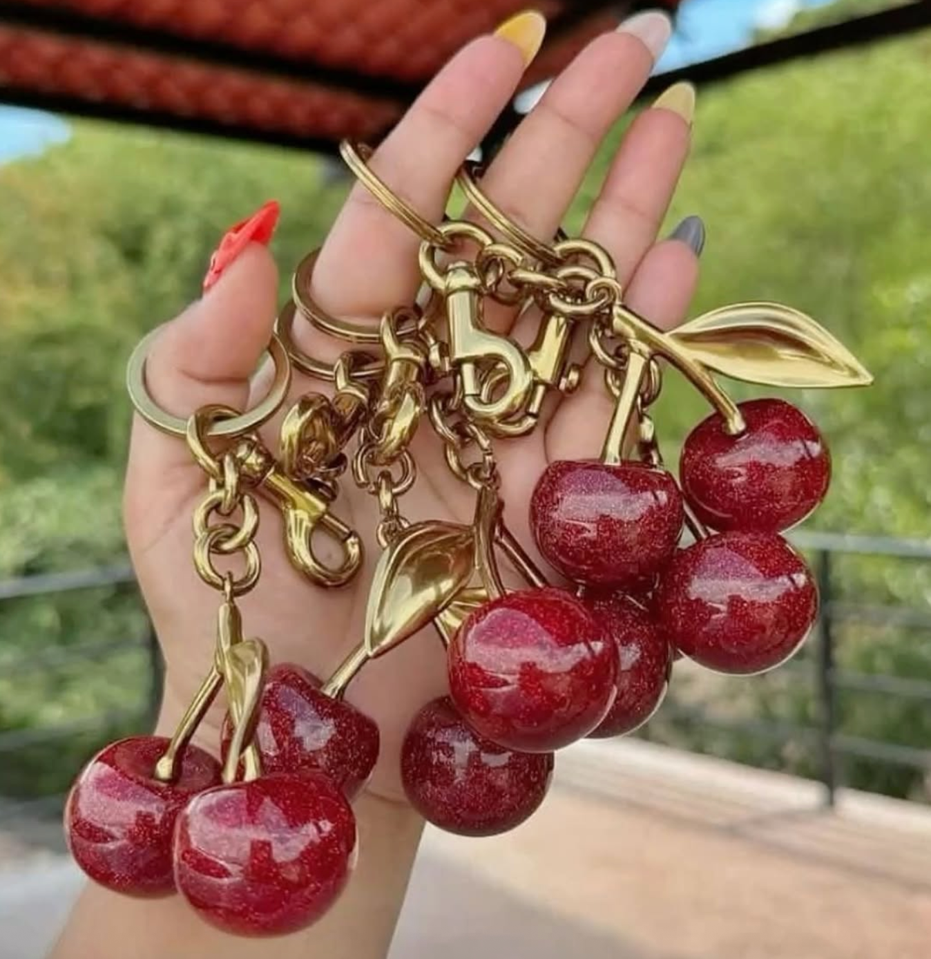 Cherry Bag Charms